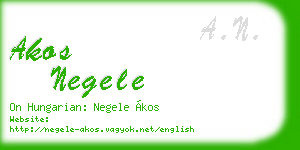 akos negele business card